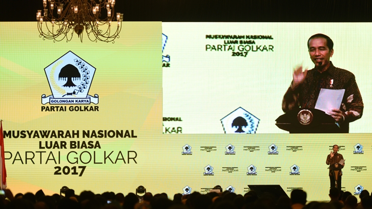 Pesan Presiden Jokowi untuk Golkar Saat Munaslub