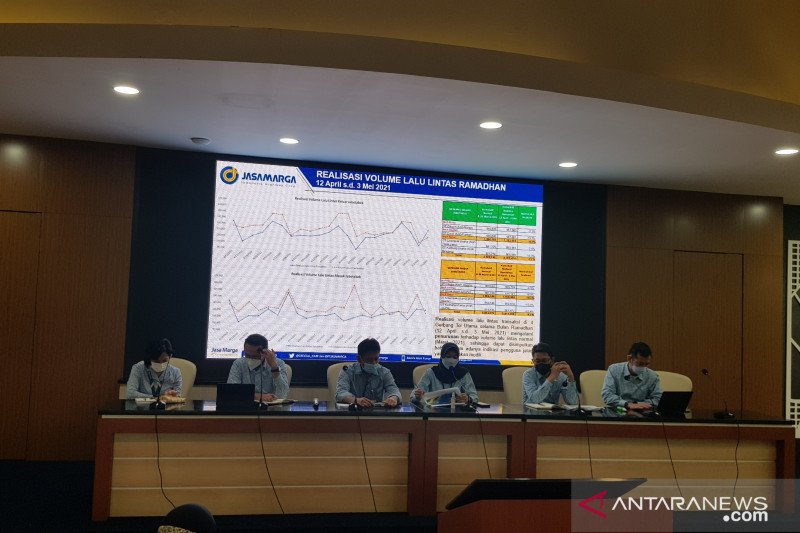 Jumpa Pers PT Jasa Marga. (Foto: Antara)