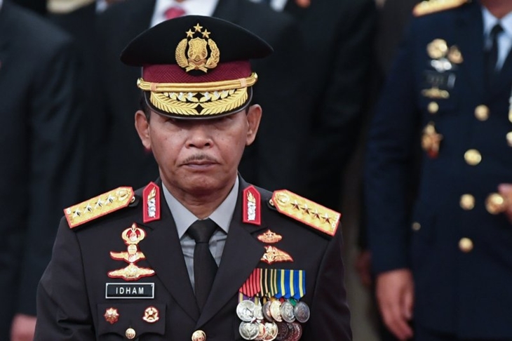 New Indonesian National Police Chief (Kapolri) General Idham Azis . (ANTARA FOTO/Wahyu Putro A/foc/ FA)