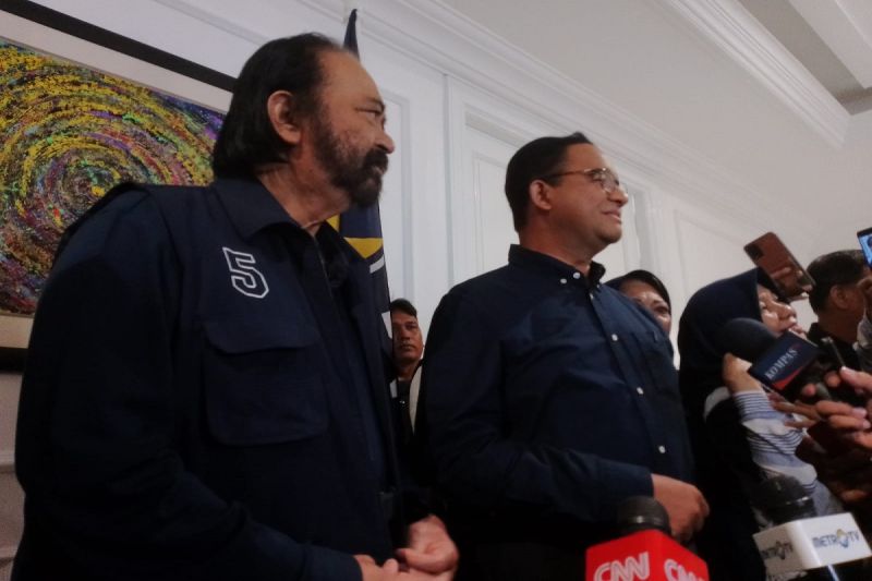 Suara Anies-Muhaimin Paling Buncit di TPS Tempat Surya Paloh Nyoblos