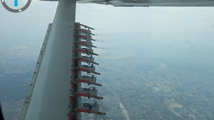 Pemerintah Bersihkan Udara Jakarta dengan Water Mist Spraying