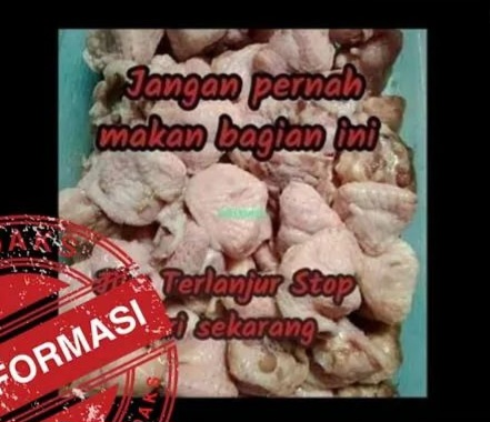 [HOAKS atau FAKTA]: Konsumsi Pantat Ayam Berbahaya Bagi Kesehatan