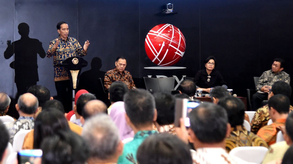 Jokowi Sambangi Bursa Efek Indonesia