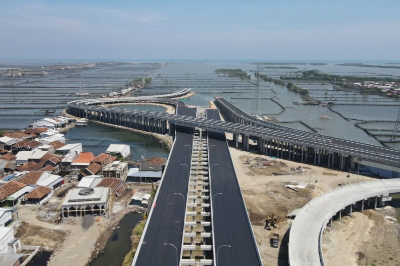 Jalan Tol di Atas Laut Semarang-Demak Seksi 2 Segera Beroperasi