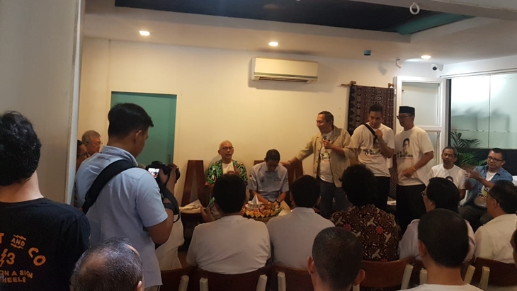 Calon wakil presiden nomor urut 02 Sandiaga Uno menghadiri undangan kumpul bersama alumni SMA Pengudi Luhur (PL). (Foto: MP/Ponco)