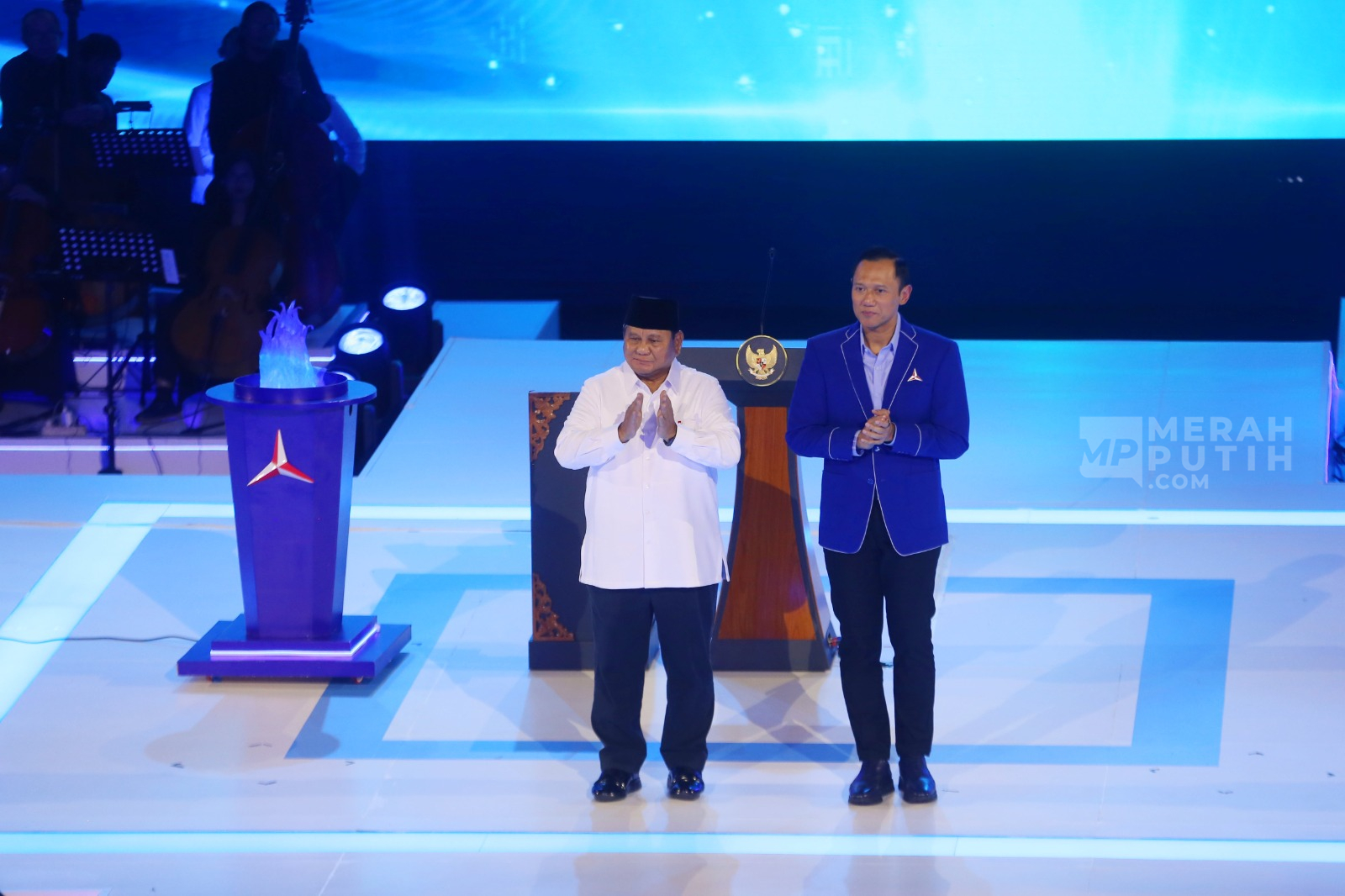 Presiden Prabowo Subianto Hadiri Puncak Peringatan HUT ke-25 Partai Demokrat