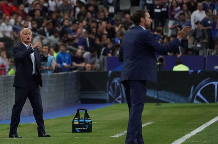 Didier Deschamps dan Gareth Southgate (Twitter)