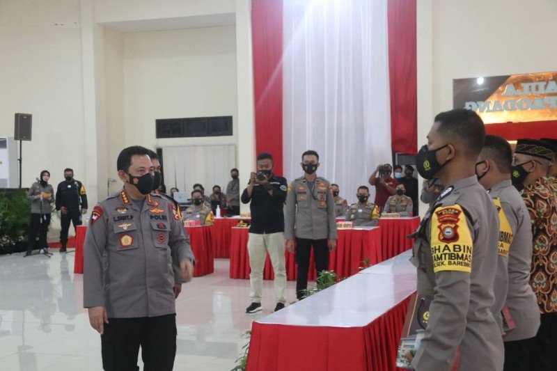 Kapolri Listyo di Makassar. (Foto: Mabes Polri)