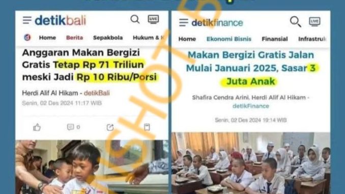 [HOAKS Atau FAKTA]: Anggaran Makan Bergizi Gratis Rp 71 Triliun Hanya Buat 3 Juta Anak
