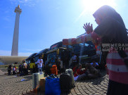 Antusias Ribuan Warga Jakarta Ikuti Program Mudik Gratis Lebaran 2026 di Monas