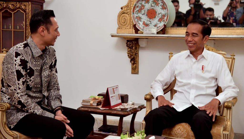 Pertemuan AHY dan Presiden Jokowi