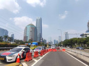 Polisi Alihkan Kendaraan Hendak Keluar Pintu Tol Semanggi