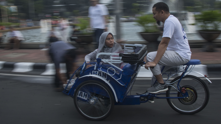Ilustrasi becak