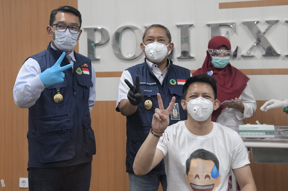 Dua Kali Disuntik Vaksin Corona, Antibodi Ridwan Kamil Capai 99 Persen