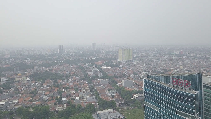 Polusi udara di Jakarta. (Foto: Greenpeace)