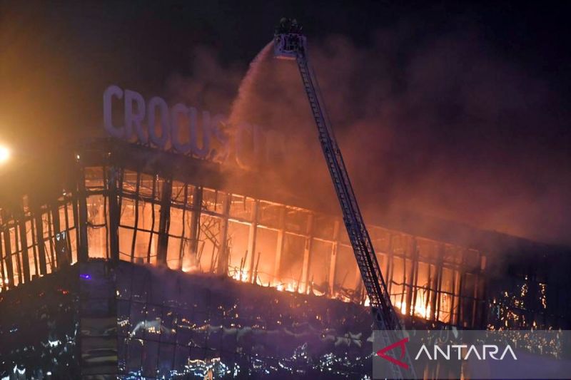 140 Orang Tewas akibat Serangan di Gedung Konser Moskow