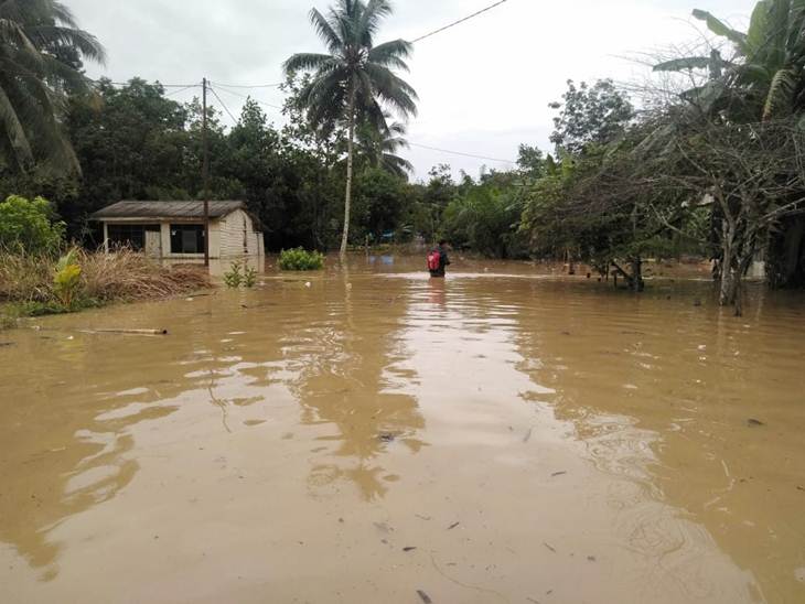 Banjir di Penajam Paser Utara, Kalimantan Timur. (Foto: Istimewa)