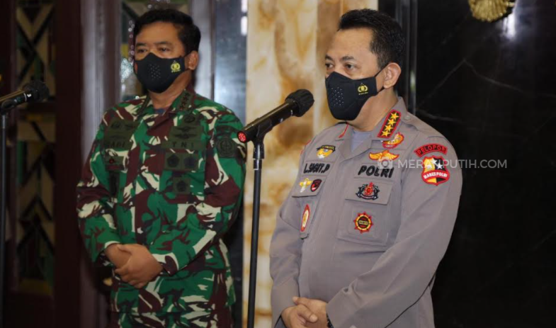 TNI Senantiasa Dukung Penegakan Hukum Oleh Polri