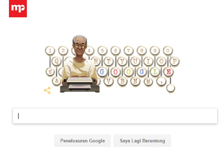  Ulang Tahun Pramoedya Ananta Toer Jadi Tema Google Doodle