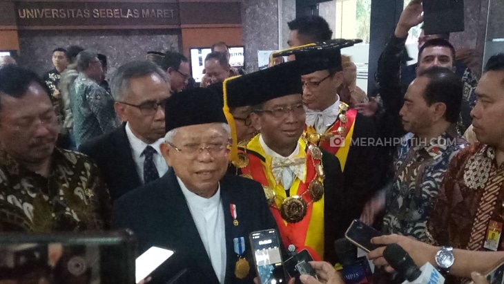  Ulang Tahun, Ma'ruf Amin Dapat Kado Penghargaan Ekonomi Syariah dari UNS Surakarta