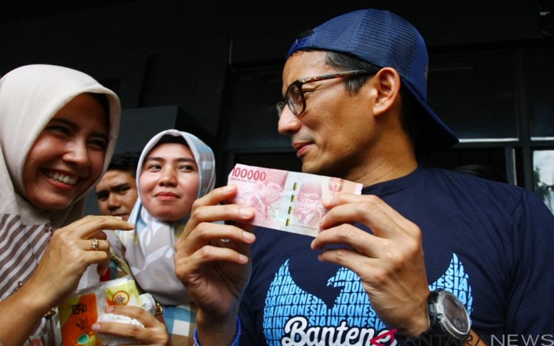  Dapat dari Sumbangan Warga Tangerang, Sandi: Masyarakat Inginkan Perubahan 