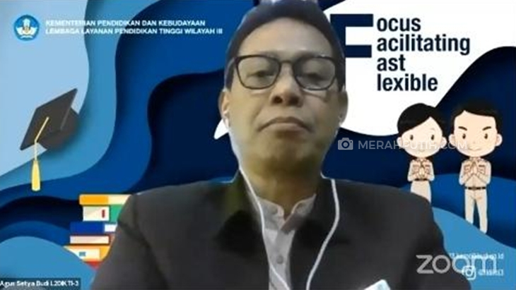  Ketua LLDIKTI Wilayah 3 Agus Setyo Budi. (Foto: MP/Ponco Sulaksono)