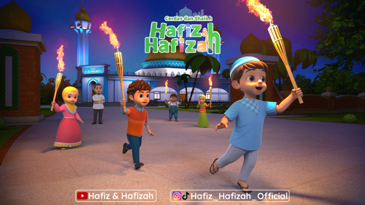 Hafiz dan Hafizah menjadi animasi yang cukup populer. (Foto: HH Studio)