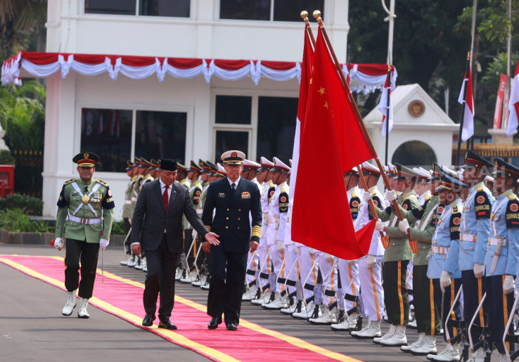 Menhan Sjafrie Sjamsoeddin Terima Kunjungan Menhan China Laksamana Dong Jun