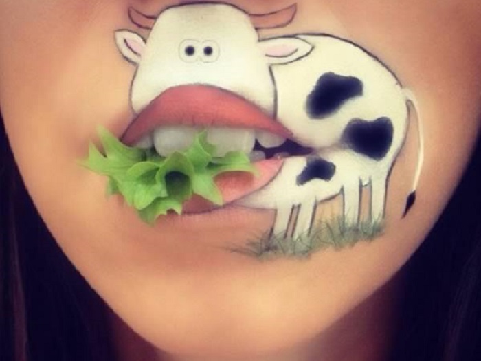 7 Karya Seni Lukis Unik di Bibir Ini Bikin Takjub