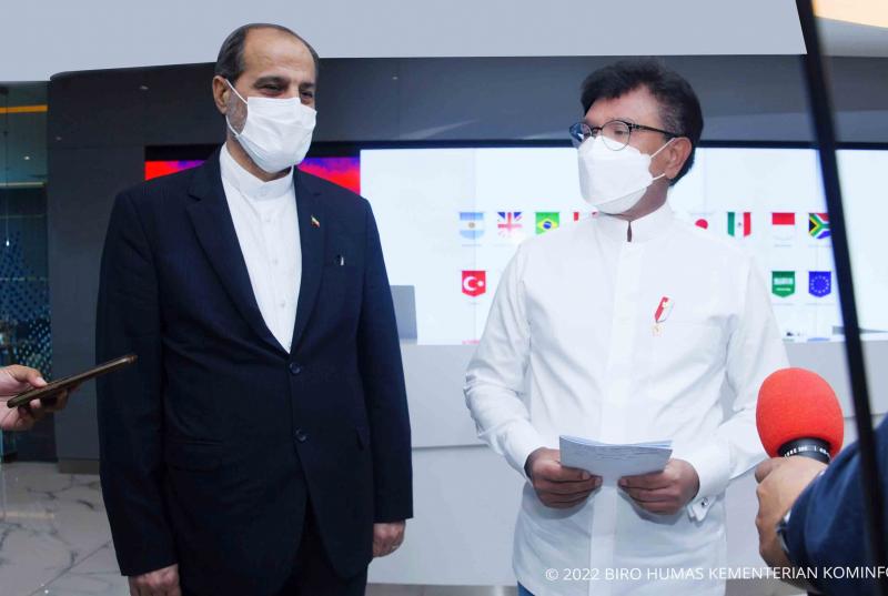 Menkominfo Bahas Kerja Sama Internasional-Bilateral dengan Dubes Iran