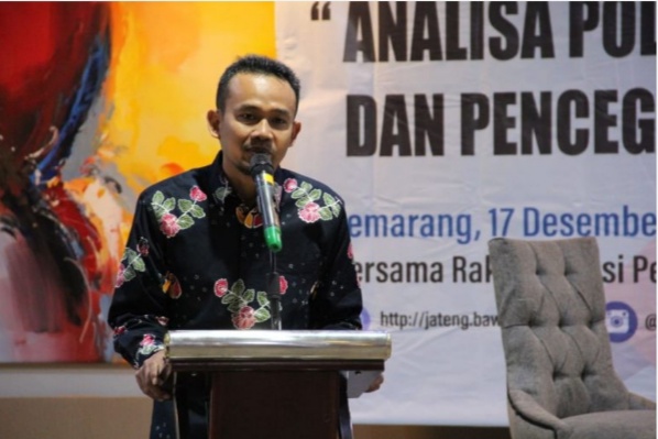 Koordinator Humas dan Hubal Bawaslu Provinsi Jawa Tengah, Rofiuddin. (MP/Ismail)