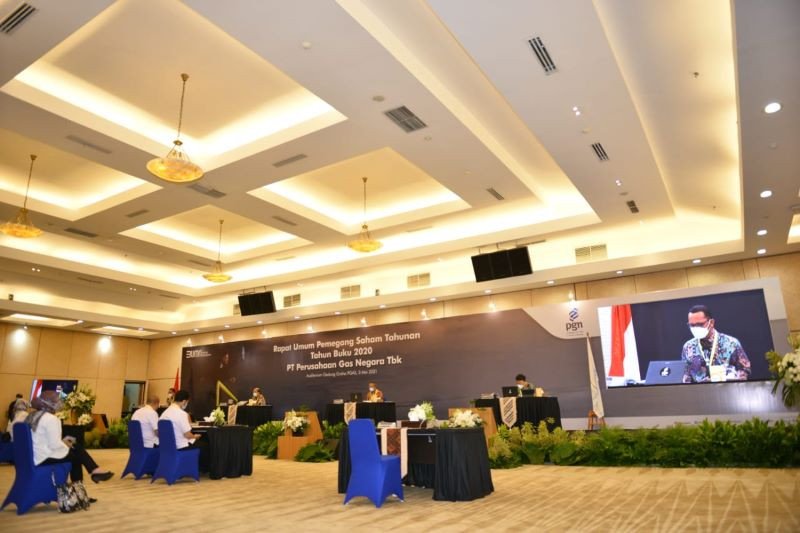 Rapat Umum Pemegang Saham Tahunan (RUPST) PT Perusahaan Gas Negara Tbk. Dokumentasi PT PGN