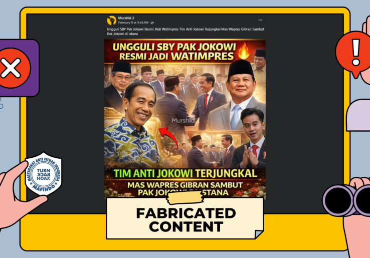 [HOAKS atau FAKTA]: Ungguli SBY, Jokowi Ditunjuk Jadi Watimpres di Era Prabowo