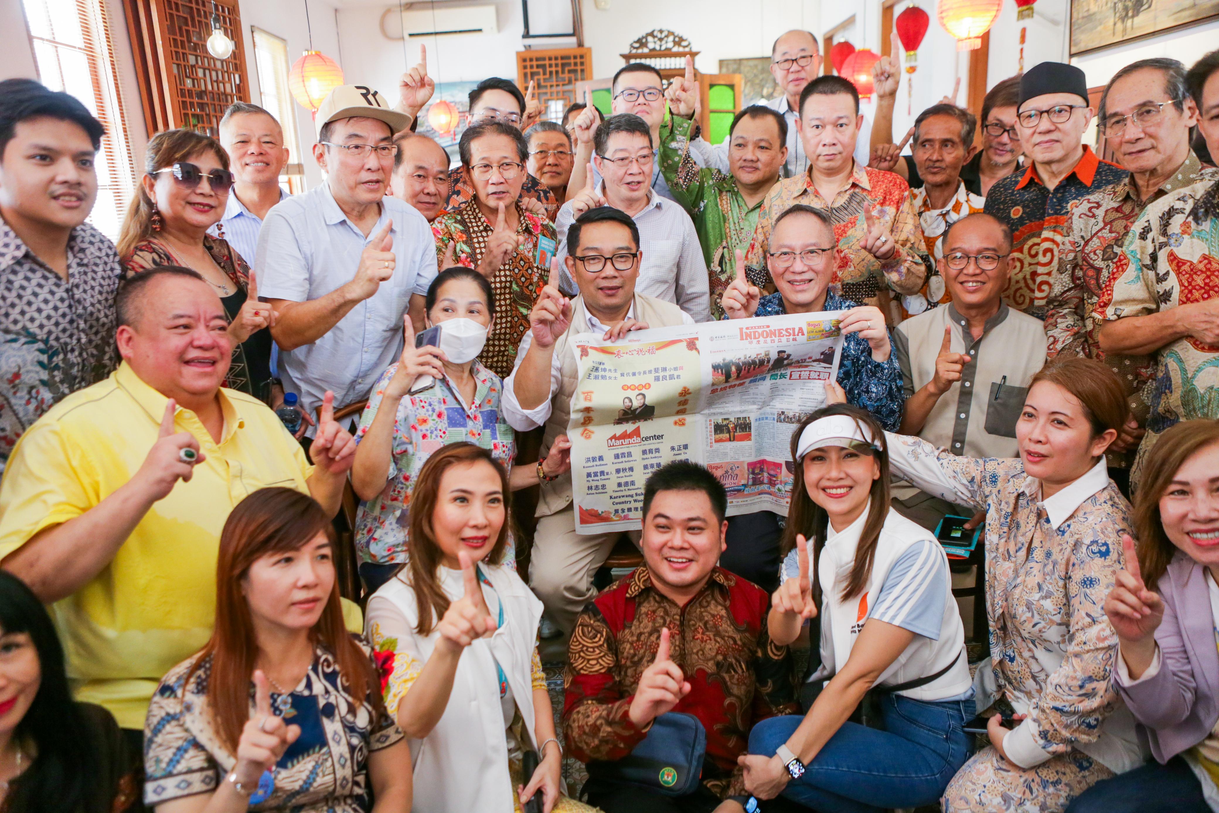 Bertemu Komunitas Tionghoa, Ridwan Kamil Pamer Punya 20 Karya di China