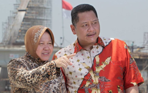Wali Kota Risma bersama wakil walikota