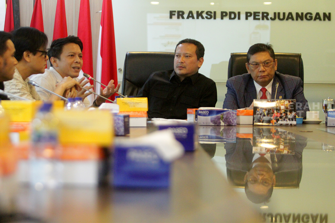 Ariel Noah Bersama Vibrasi Suara Indonesia Sambangi Fraksi PDIP Bahas Royalti 