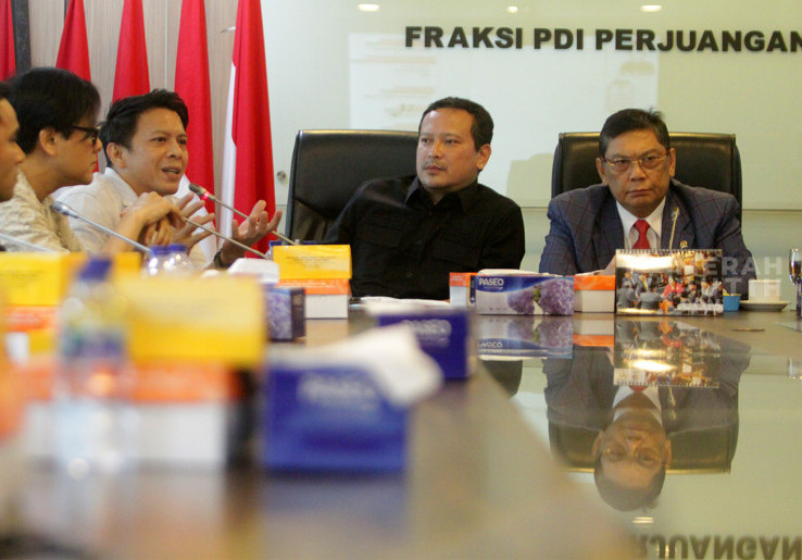 Ariel Noah Bersama Vibrasi Suara Indonesia Sambangi Fraksi PDIP Bahas Royalti 