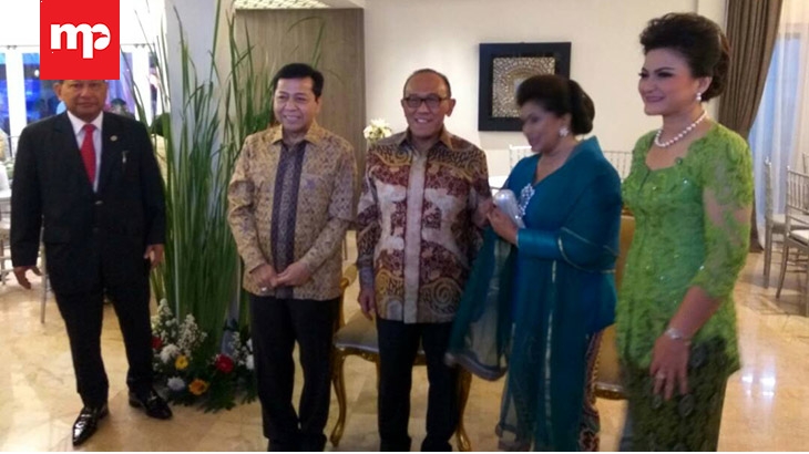 Sejumlah Politisi Bahas RUU Pemilu di Rumah Setnov