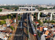 Pembangunan Jalur LRT Jakarta Fase 1B Velodrome–Manggarai Tersambung 100%