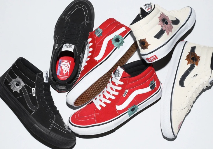 Vans dan Supreme Urungkan Perilisan Sneakers Berdesain Lubang Peluru