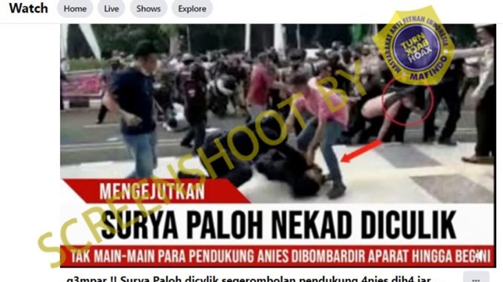 [HOAKS atau FAKTA]: Pendukung Anies Culik Ketua Umum NasDem