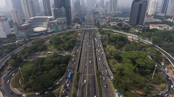 Cantik, Simpang Susun Semanggi Instalasi Seni Terbesar di Jakarta