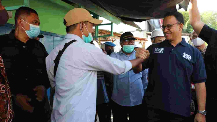Pasang Jaringan Pipa Air Bersih di Kamal Muara, Anies Pesan Warga Jangan Boros