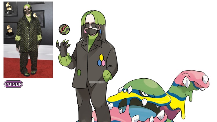 Viral! Ilustrator Indonesia Sulap Artis Nyentrik di Grammy 2020 Jadi Pelatih Pokemon