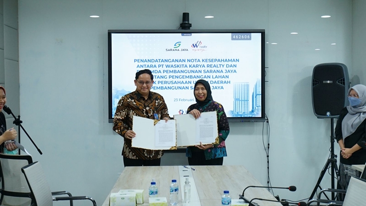 Sarana Jaya dan Waskita Karya Realty Kerja Sama dalam Pengembangan Lahan
