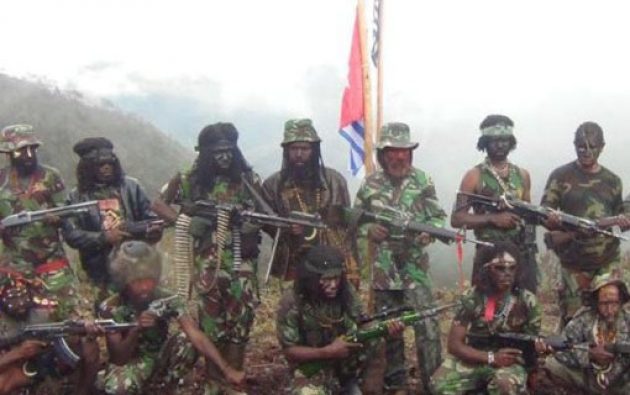 Kelompok bersenjata yang diduga berasal dari organisasi papua merdeka atau OPM
