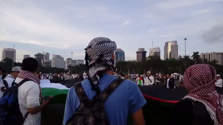 Ada 'Wiro Sableng' di Aksi Bela Palestina