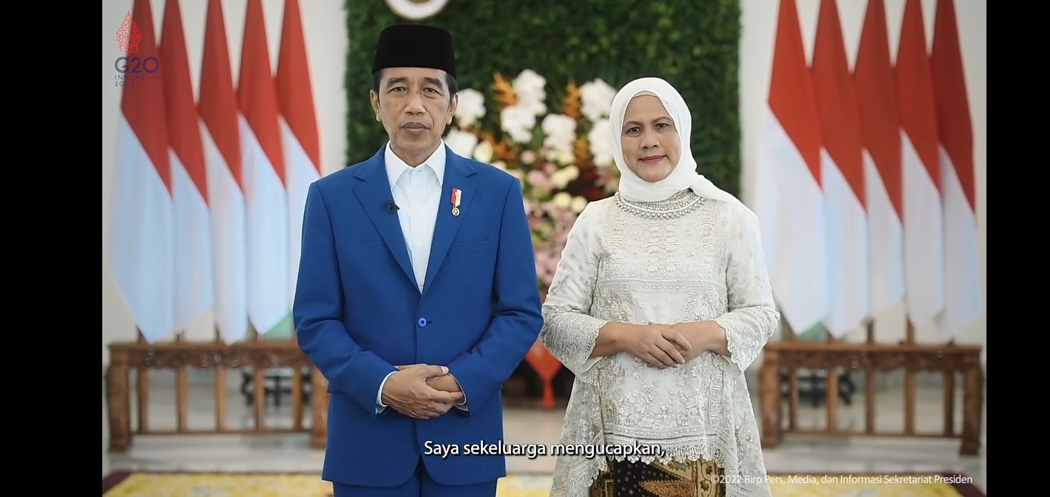 Jokowi Ucapkan Selamat Idul Fitri: Alhamdulillah Dapat Berkumpul dengan Keluarga