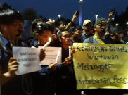 Gelar Aksi, Wartawan Jakarta Protes Kekerasan Polisi Terhadap Jurnalis