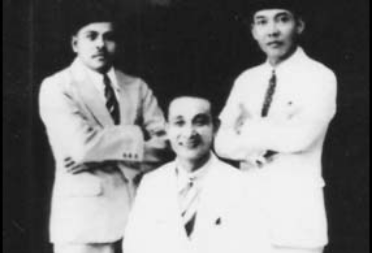 Sukarno, Buya Hamka, dan Abdul Karim Oey. (Foto/Istimewa)